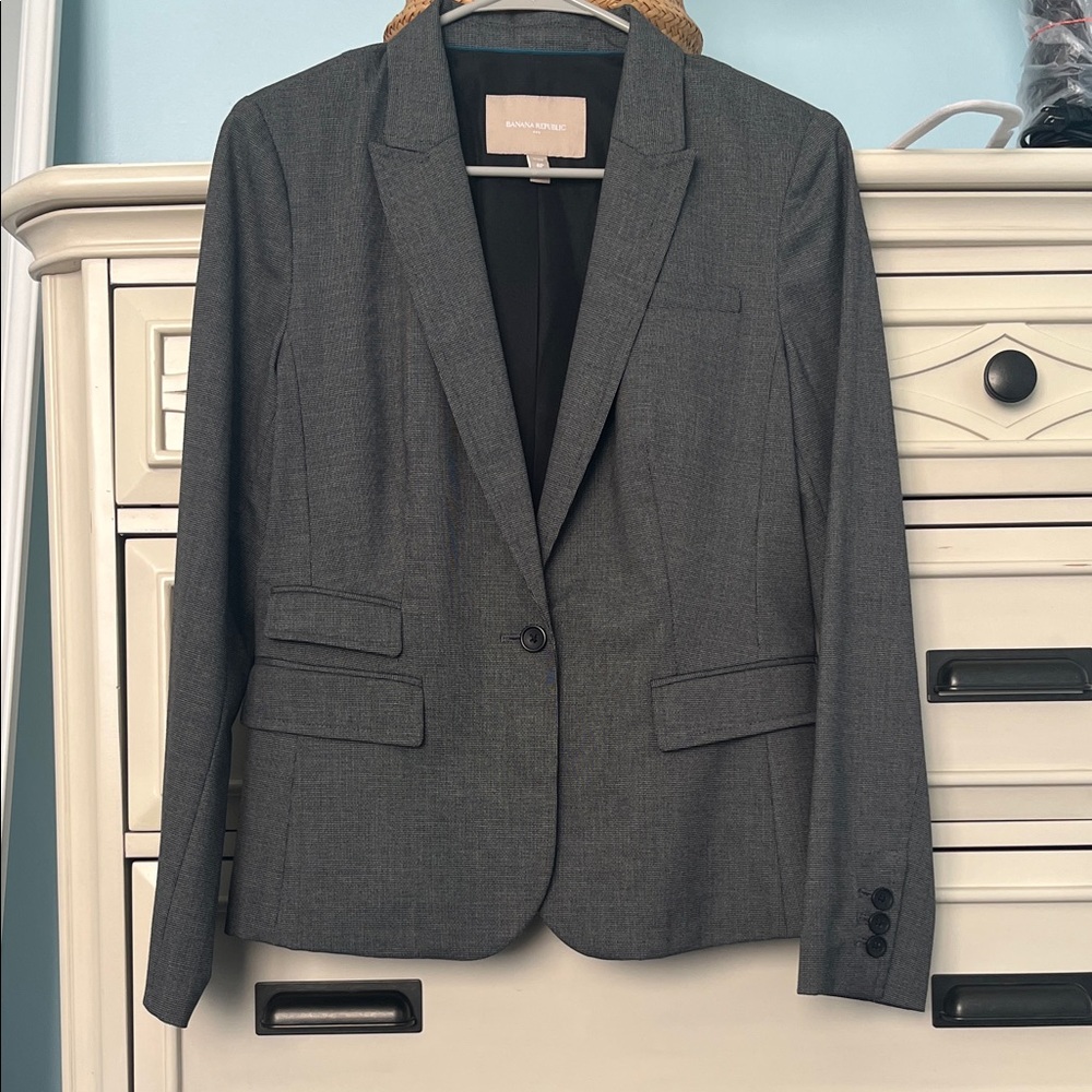 Banana Republic Charcoal Women's Blazer